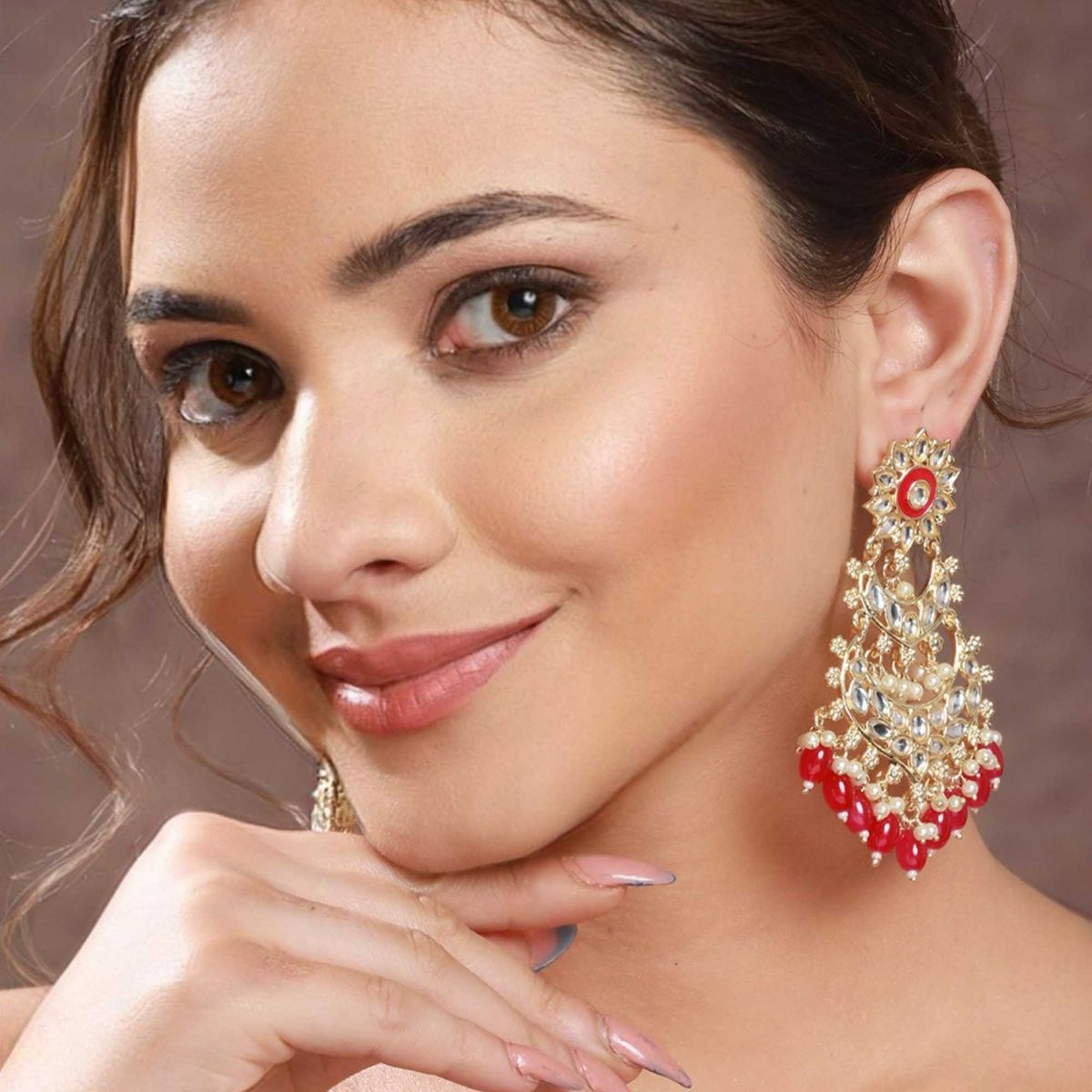 Buy Onwards  Upwards Black Onyx  Pearl Chandelier Earrings Online in India   Zariin