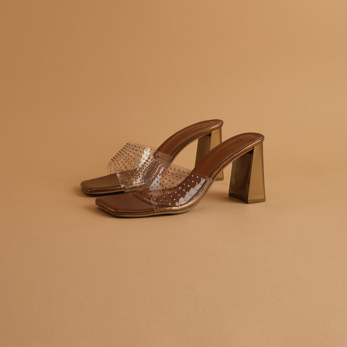 Eridani Embellished Bronze Ziva Heels Buy Eridani Embellished Bronze