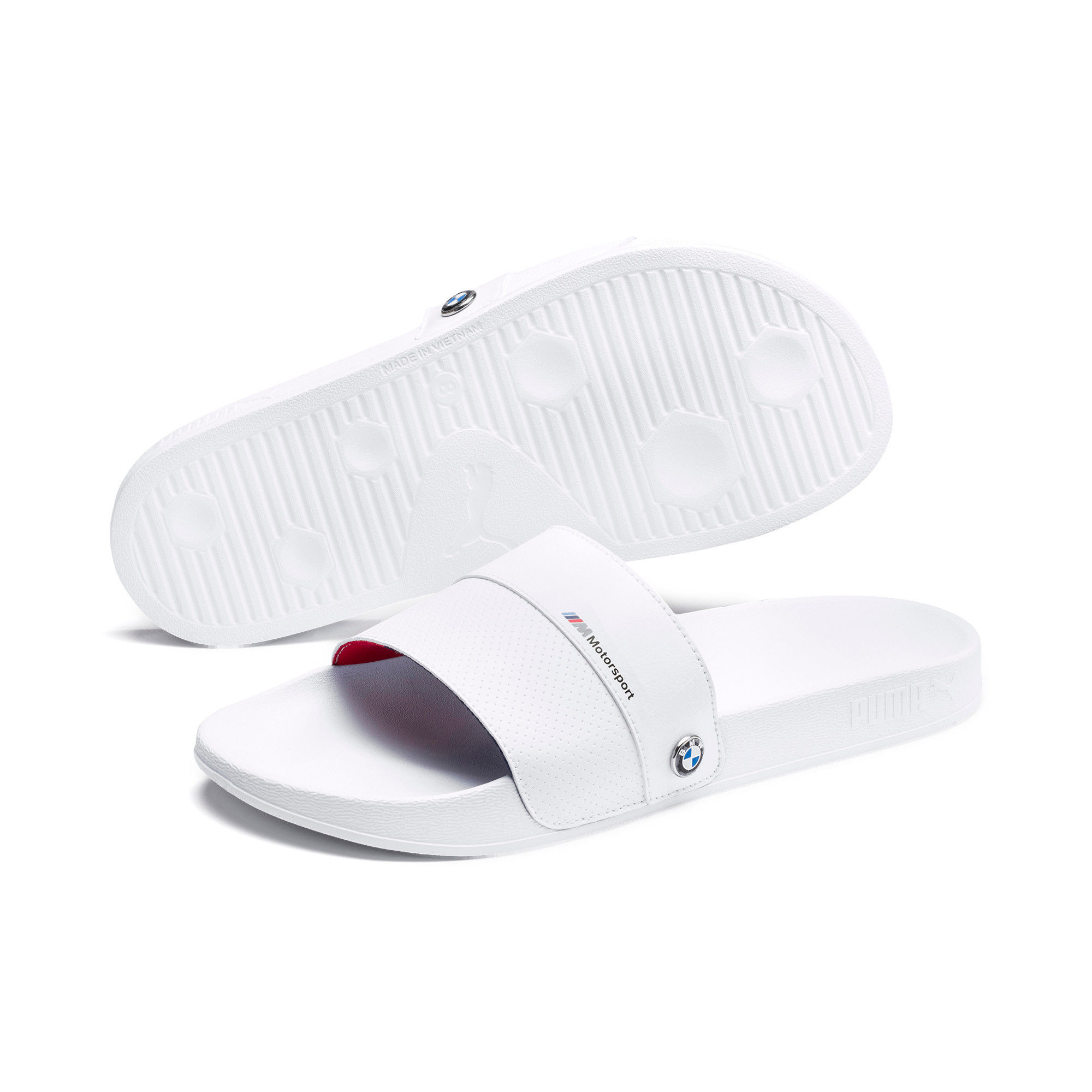 Puma White BMW M Motorsport Leadcat Unisex Flipflops UK 10