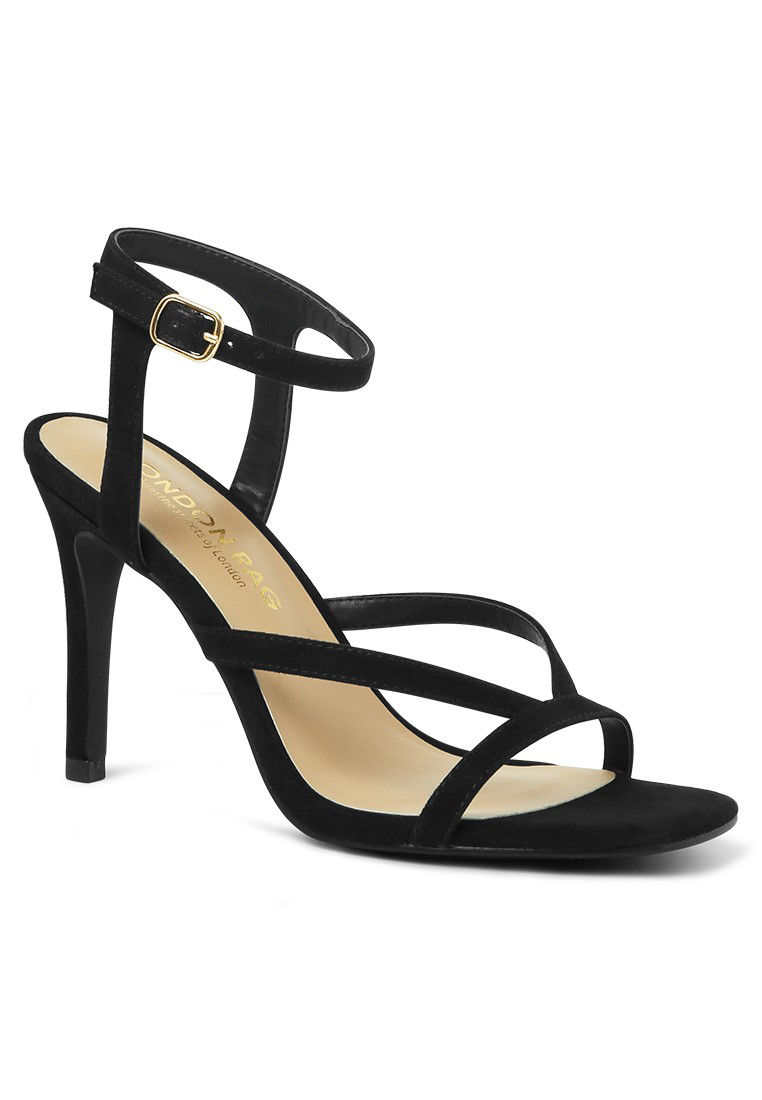 Wide Awake Heels - Black | Ankle strap heels, Heels, Black high heels