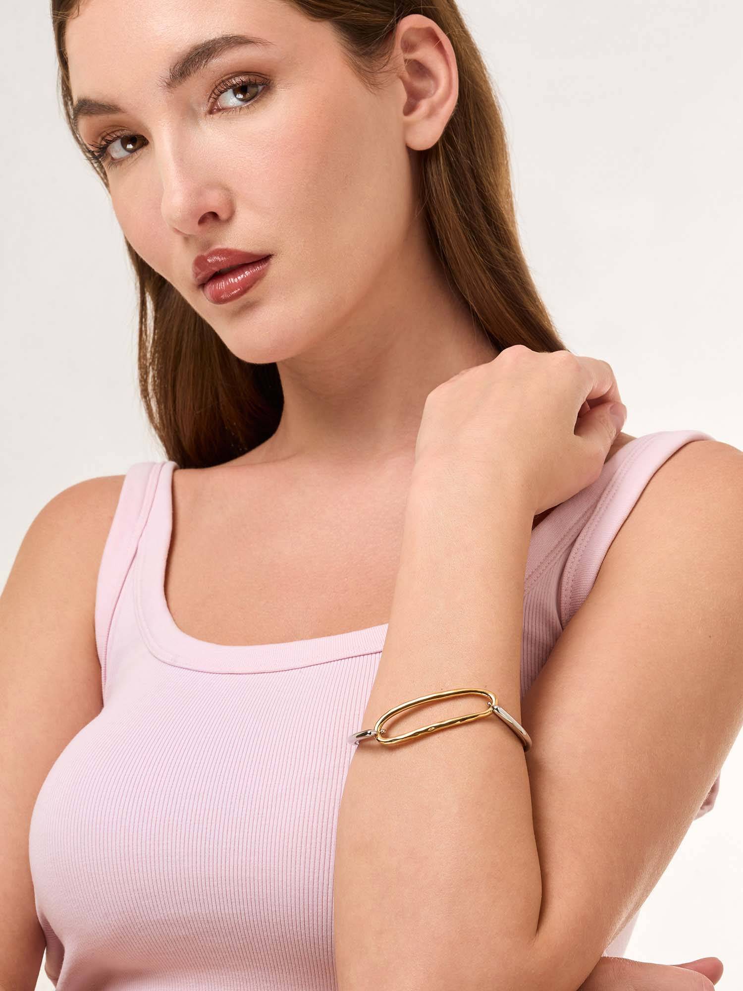 White Lies Fusion Cuff Adjustable Bracelet