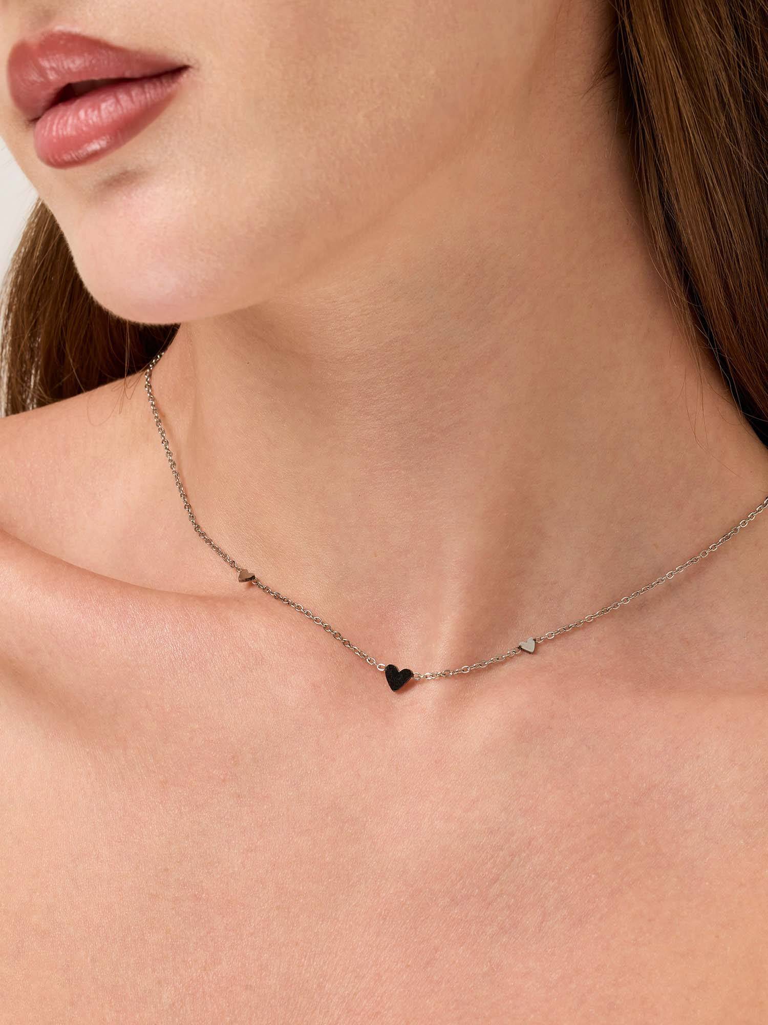 White Lies Little Love Adjustable Silver Necklace