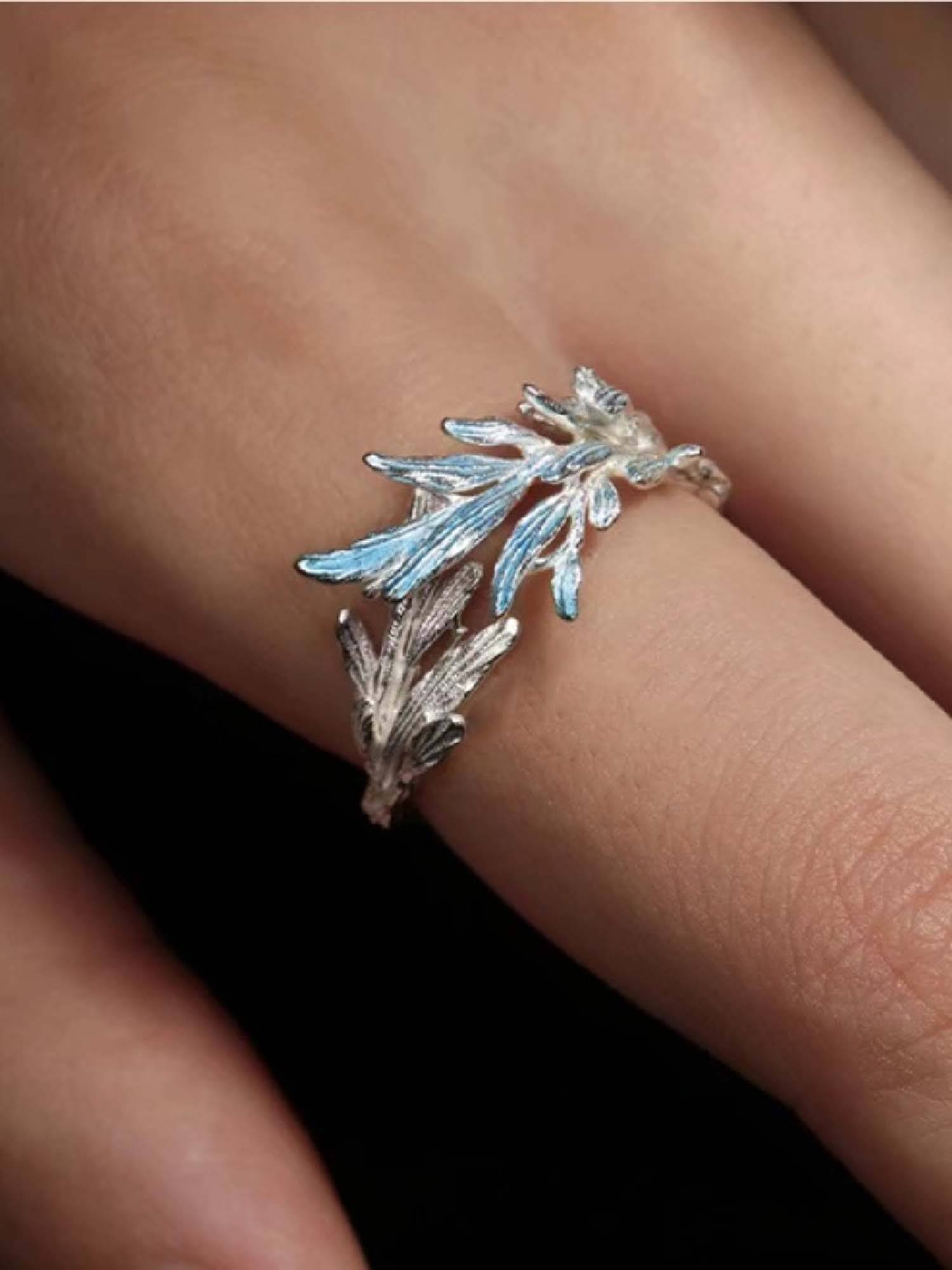 White Lies Mermaid Blue Ring