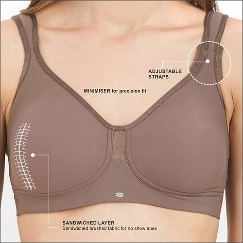 Buy SOIE Full Coverage Non-Padded Non-Wired Minimizer Bra - WAFFLE