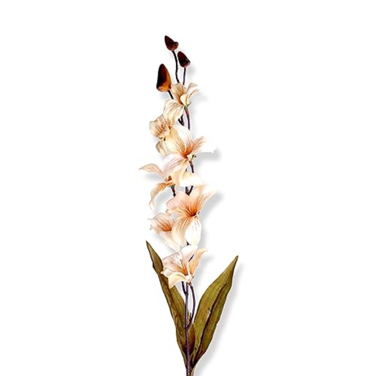Buy Itsy Bitsy Artificial Flower Orchid Lily Off White 26.5Inch Online