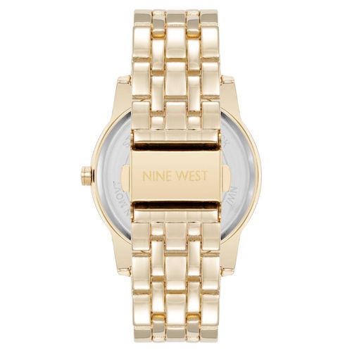 Buy Nine -West Women Gold Dial Analog Watch NW-1578CHGB (M) Online