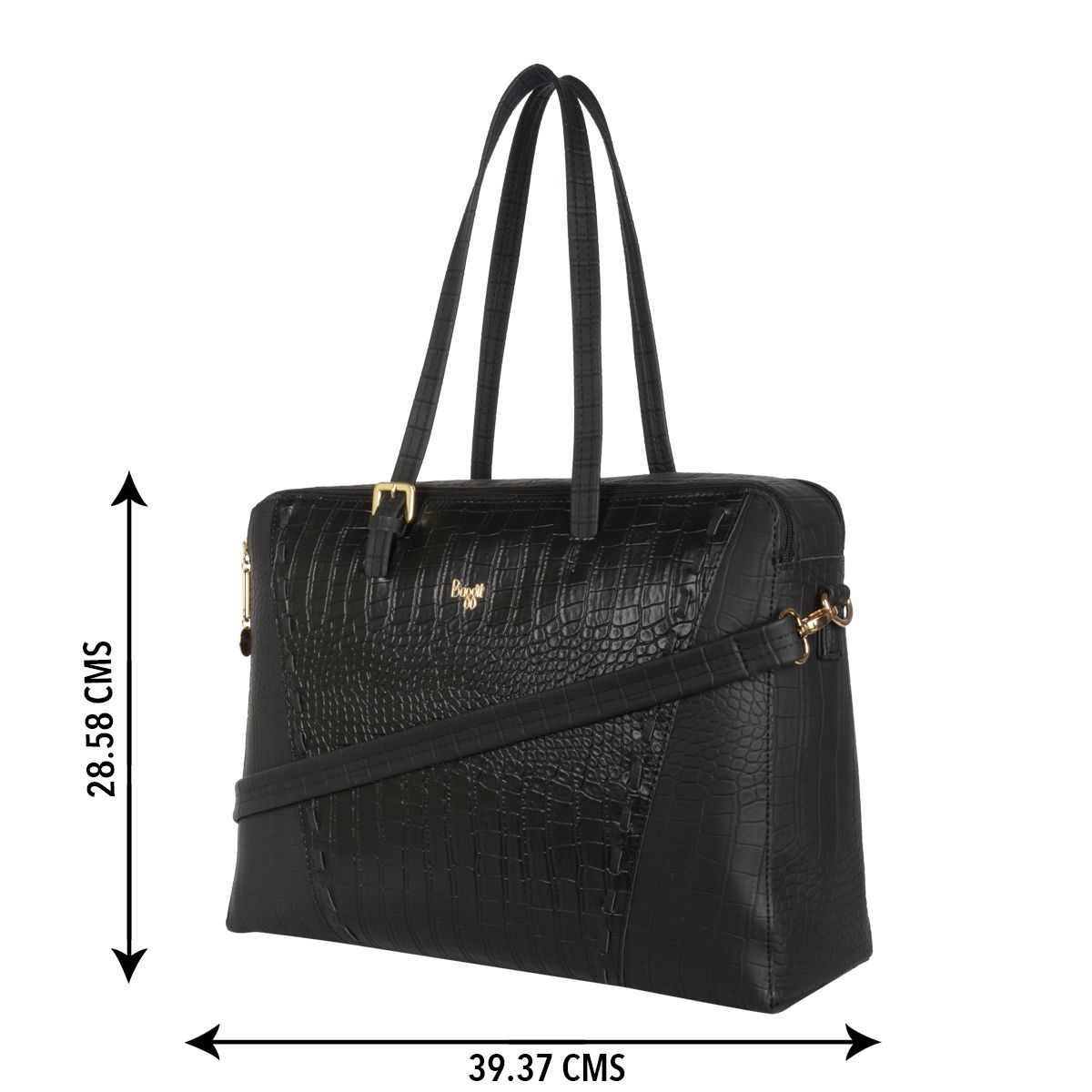 Buy Baggit Ice Black Large Laptop Bag Online