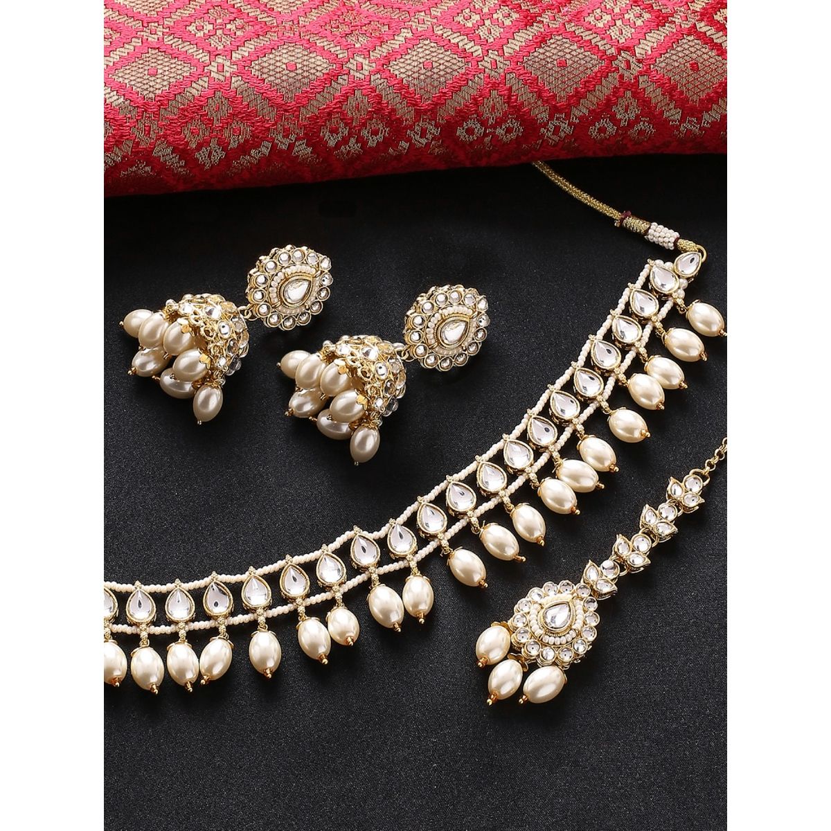 Diamond earrings Pure Silver jewelry Indian pearl earrings Indian gold  jewelry designs diamond jhumkas  SHABURIS  Indian gold jewellery design  Silver jewellery indian Gold jewellery design