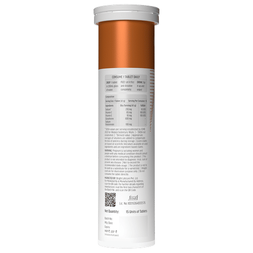 Buy HealthKart Hk Vitals Glutathione (Orange, 15 Effervescent Tablets) &  Collagen For Men Online