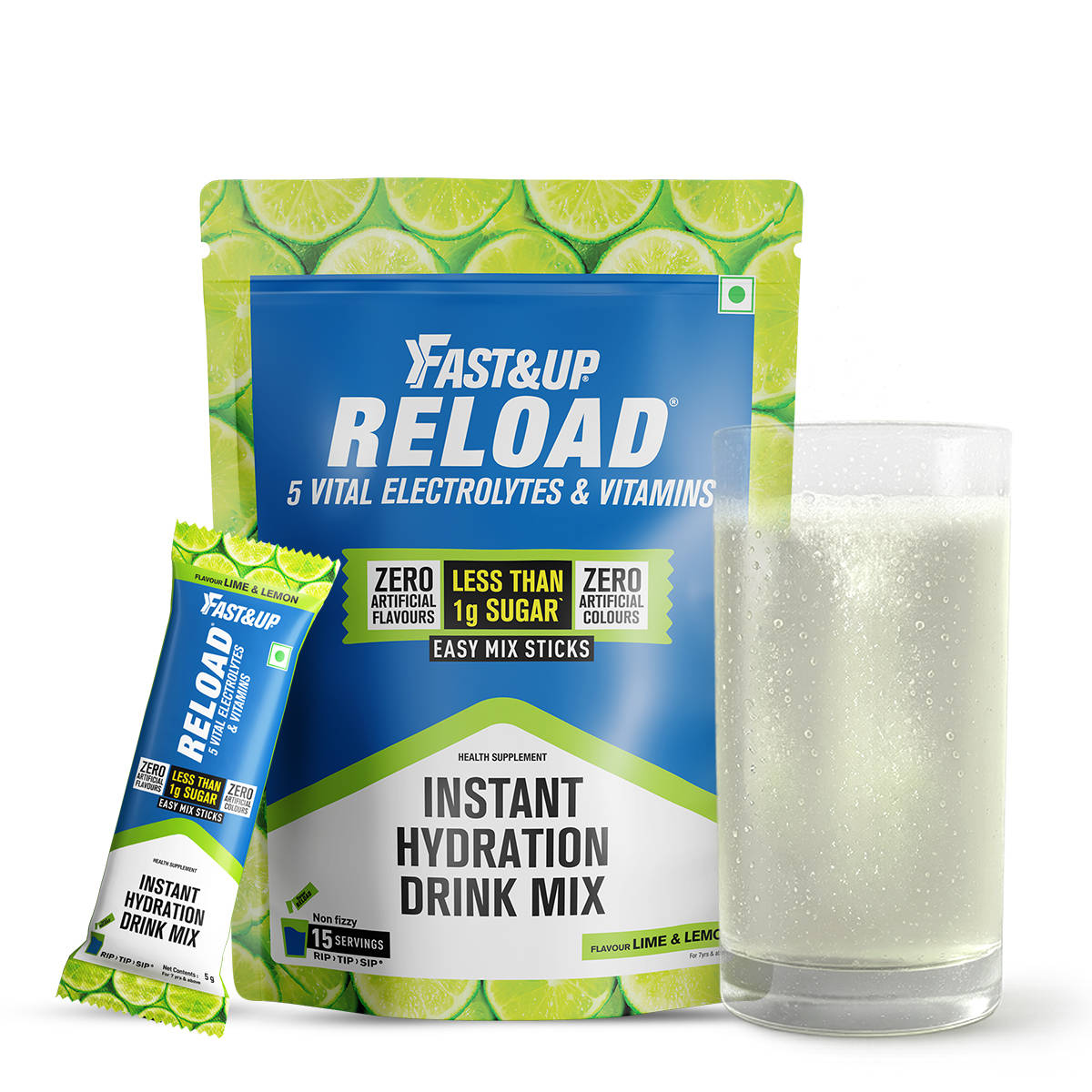 Fast&Up Reload Stick Packs - Lime & Lemon