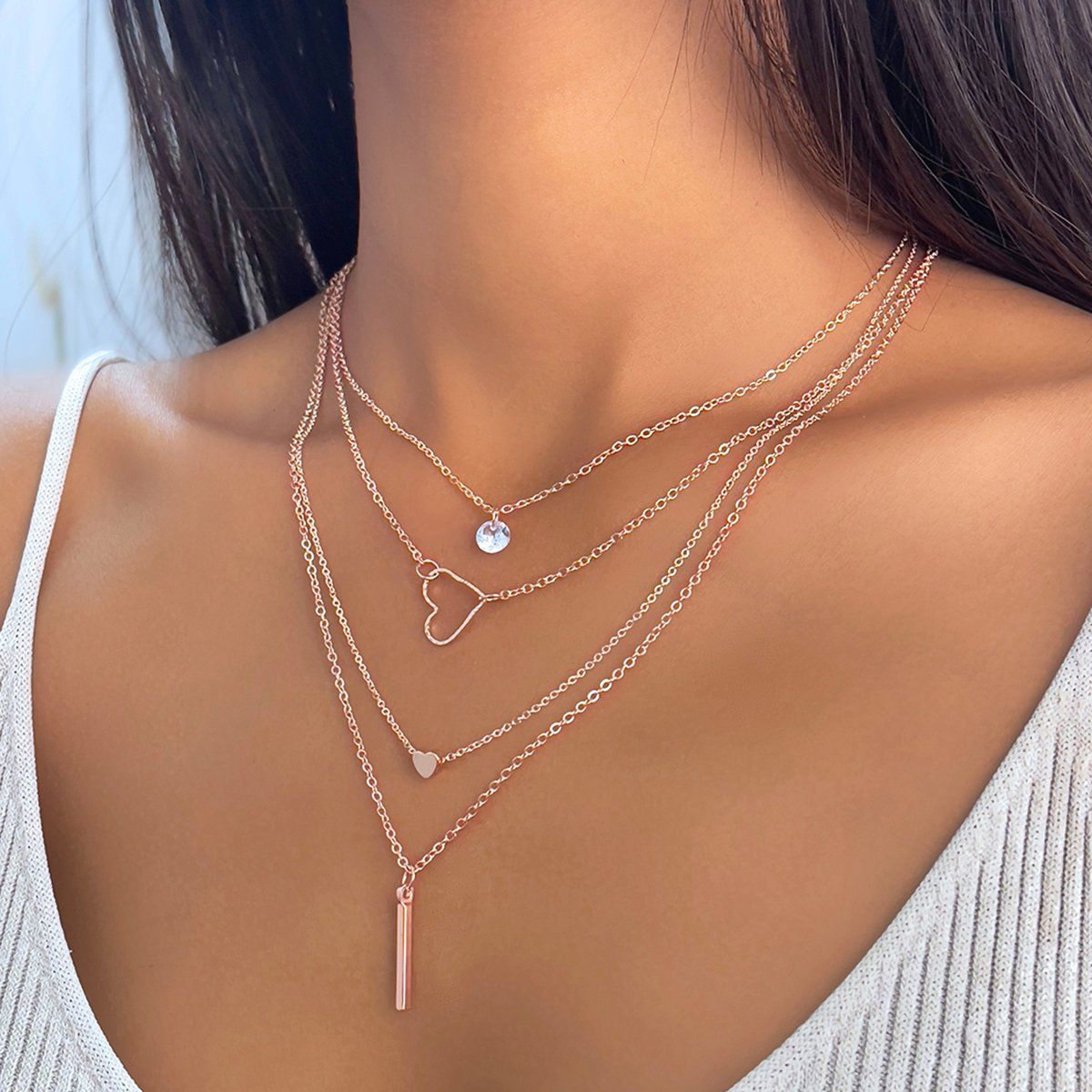 Layered Necklaces & Chains | Silver, Gold and Rose Gold - Lovisa