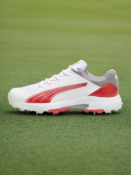 Buy Puma Spike Unisex Off White Cricket Shoes Online