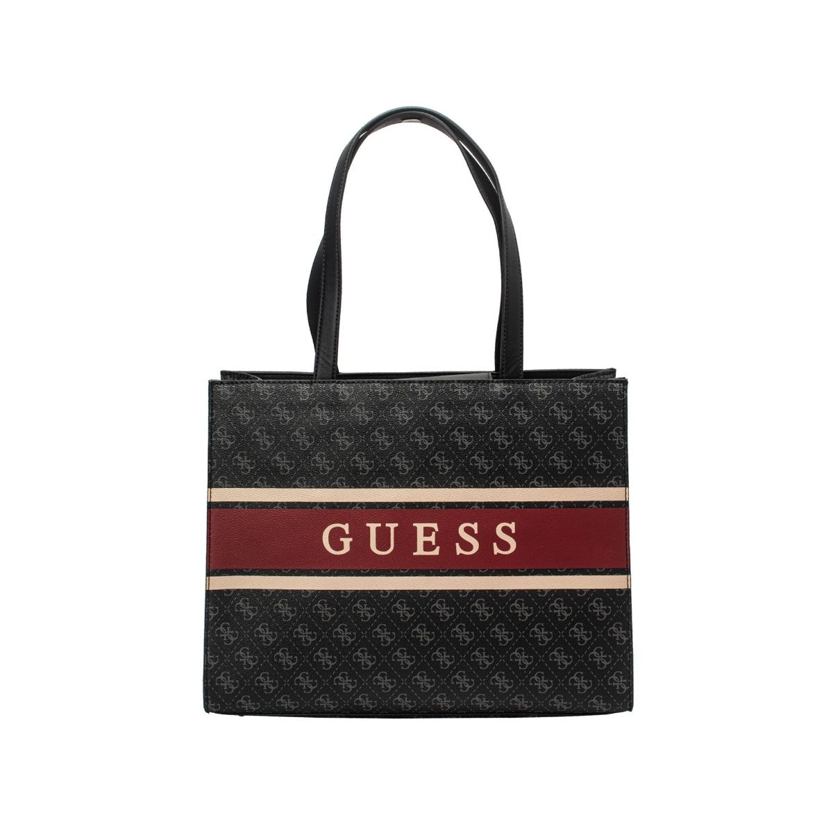 Guess MONIQUE Red Printed Tote Bags