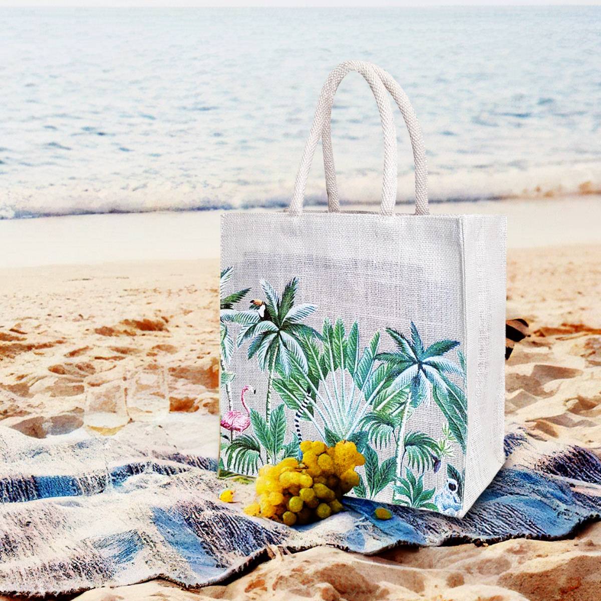 Earth Bags SEA PRINTED LUNCH BAGS WITH PADDED HANDLES