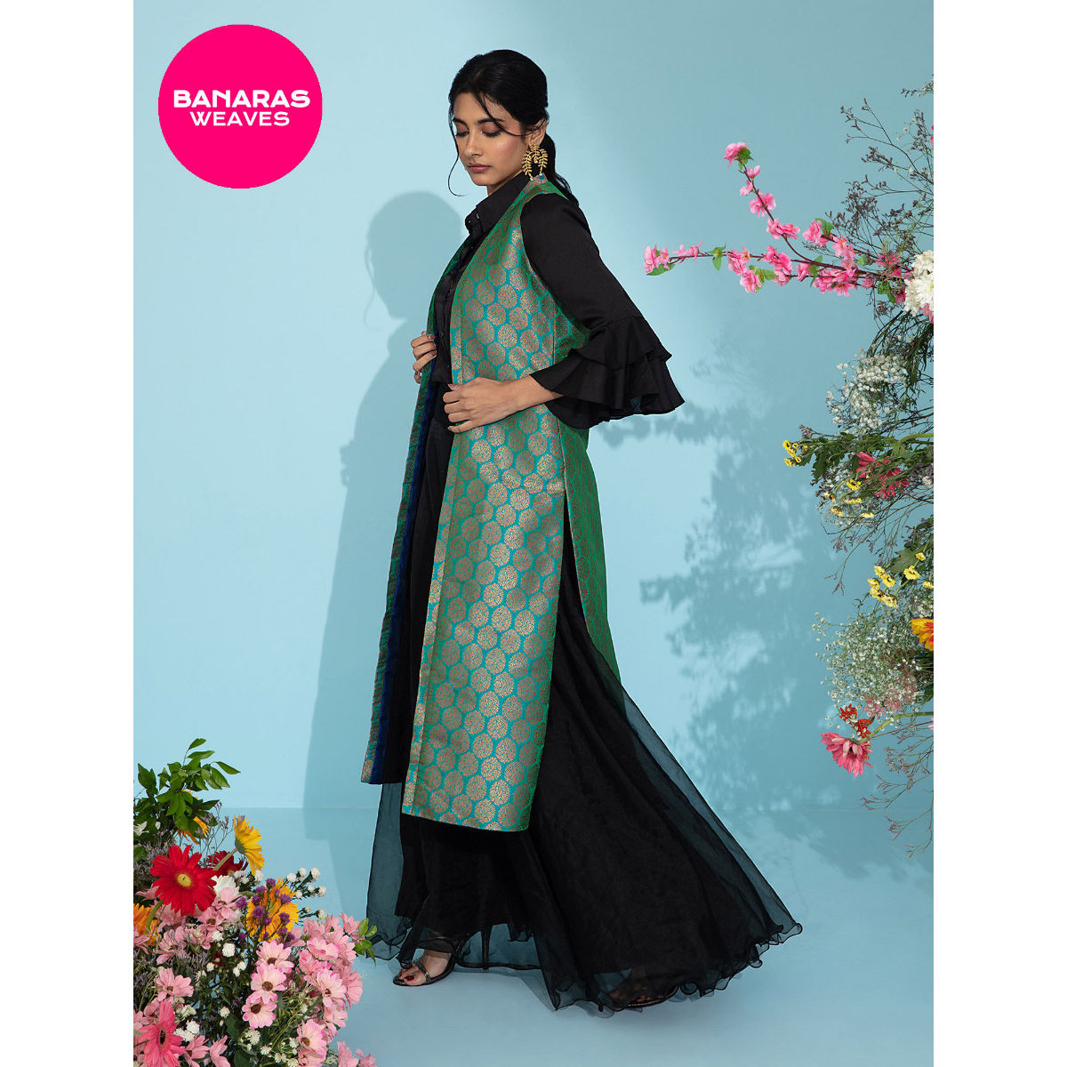 Buy online Embroidered Front Open Anarkali Suit Set from Suits  Dress  material for Women by Vasu Saree for 4629 at 50 off  2023 Limeroadcom