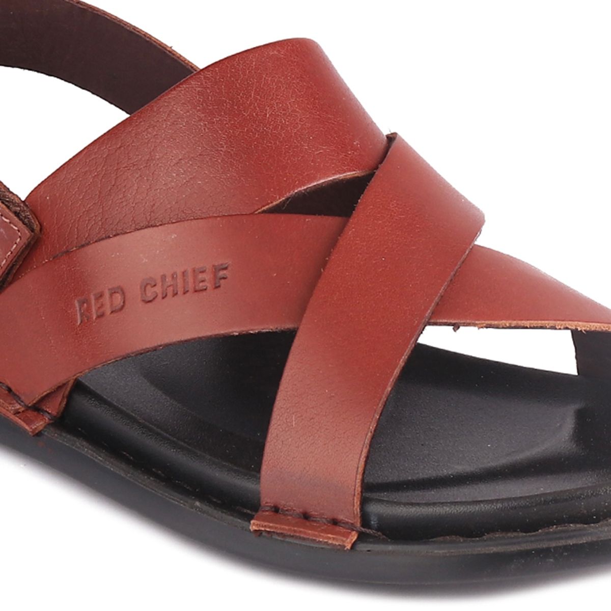 Buy Red Chief Rust Casual Solid Strappy Sandals For Men online
