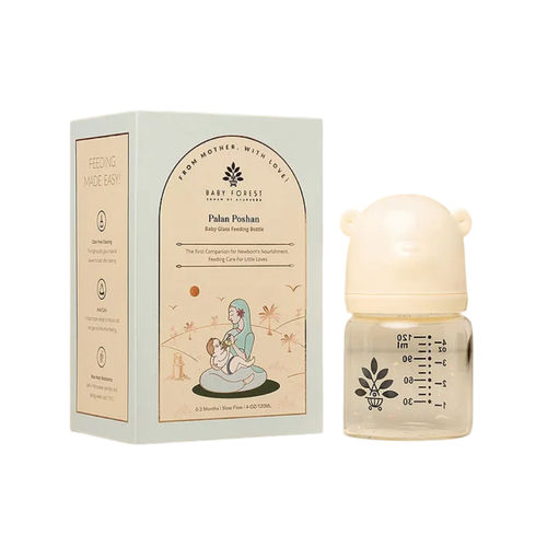 BABY FOREST Palan Poshan Baby Glass Feeding Bottle