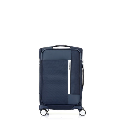Samsonite Trolley Bag Suitcase For Travel Bricter 55 Cms Polyester  Softsided Small Cabin Luggage Trolley Bag For Men Women, Navy Blue