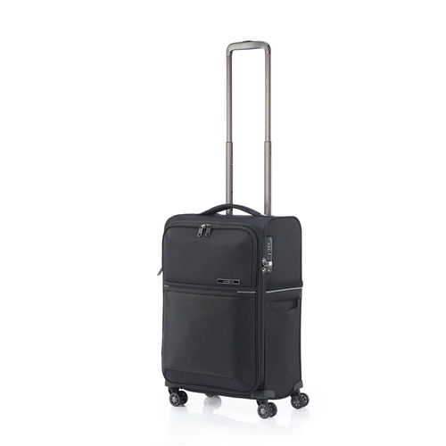Samsonite Trolley Bag Suitcase For Travel 73H 55 Cms Nylon Spinner  Softsided Small Cabin Luggage Trolley Bag For Men Women, Black