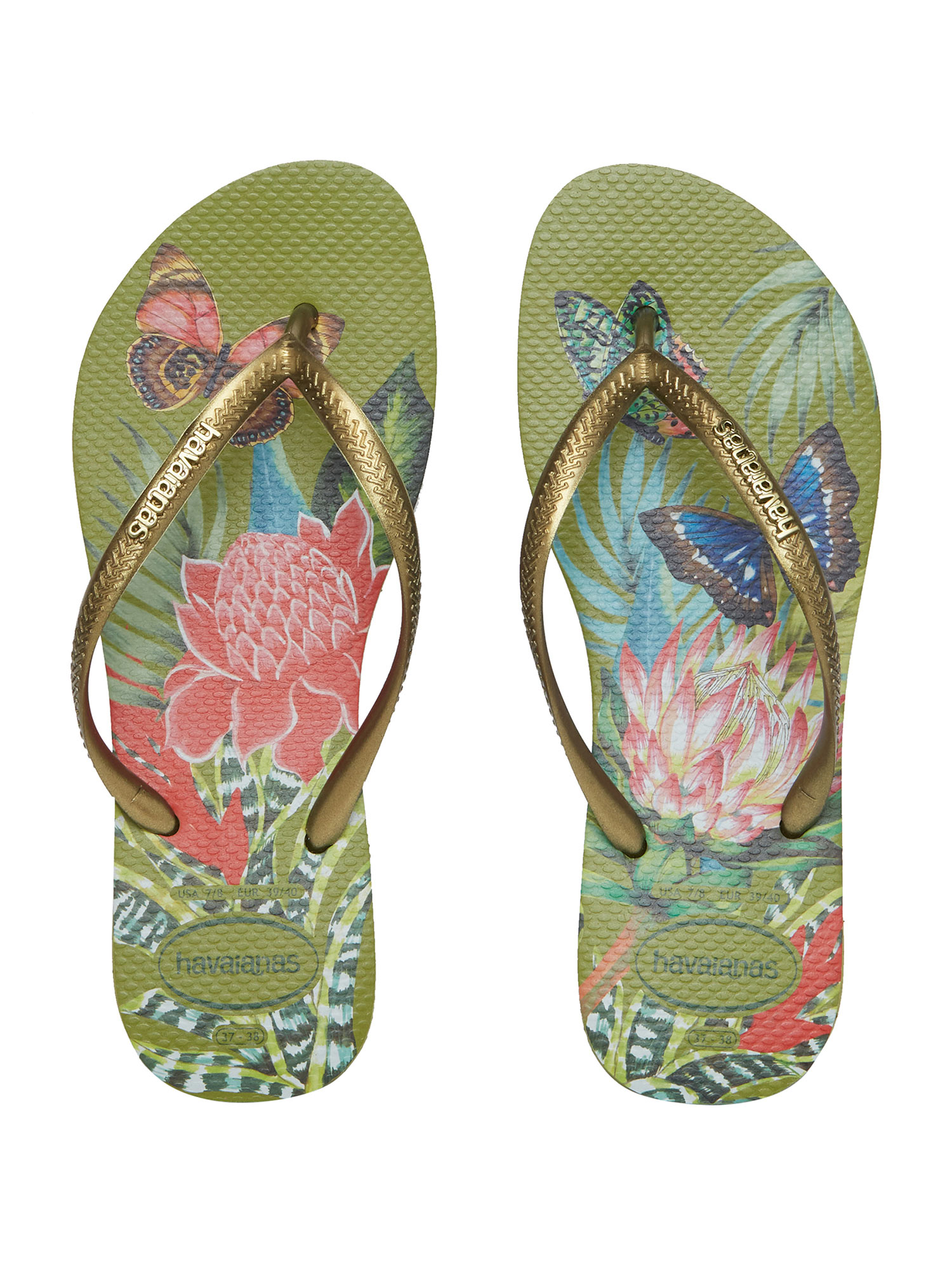 Havaianas slim 2025 tropical flip flops