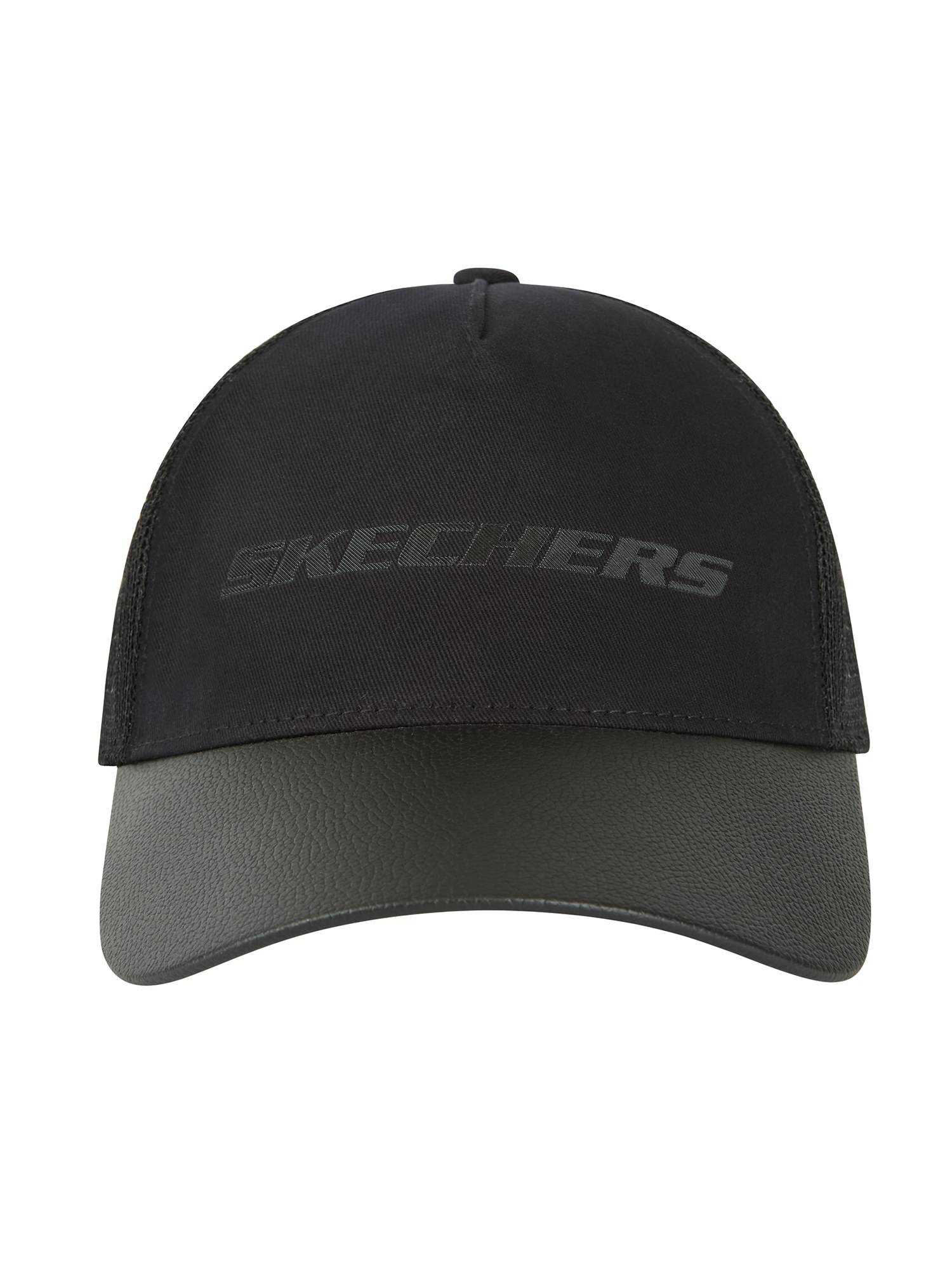 SKECHERS Unisex All Black Trucker Cap