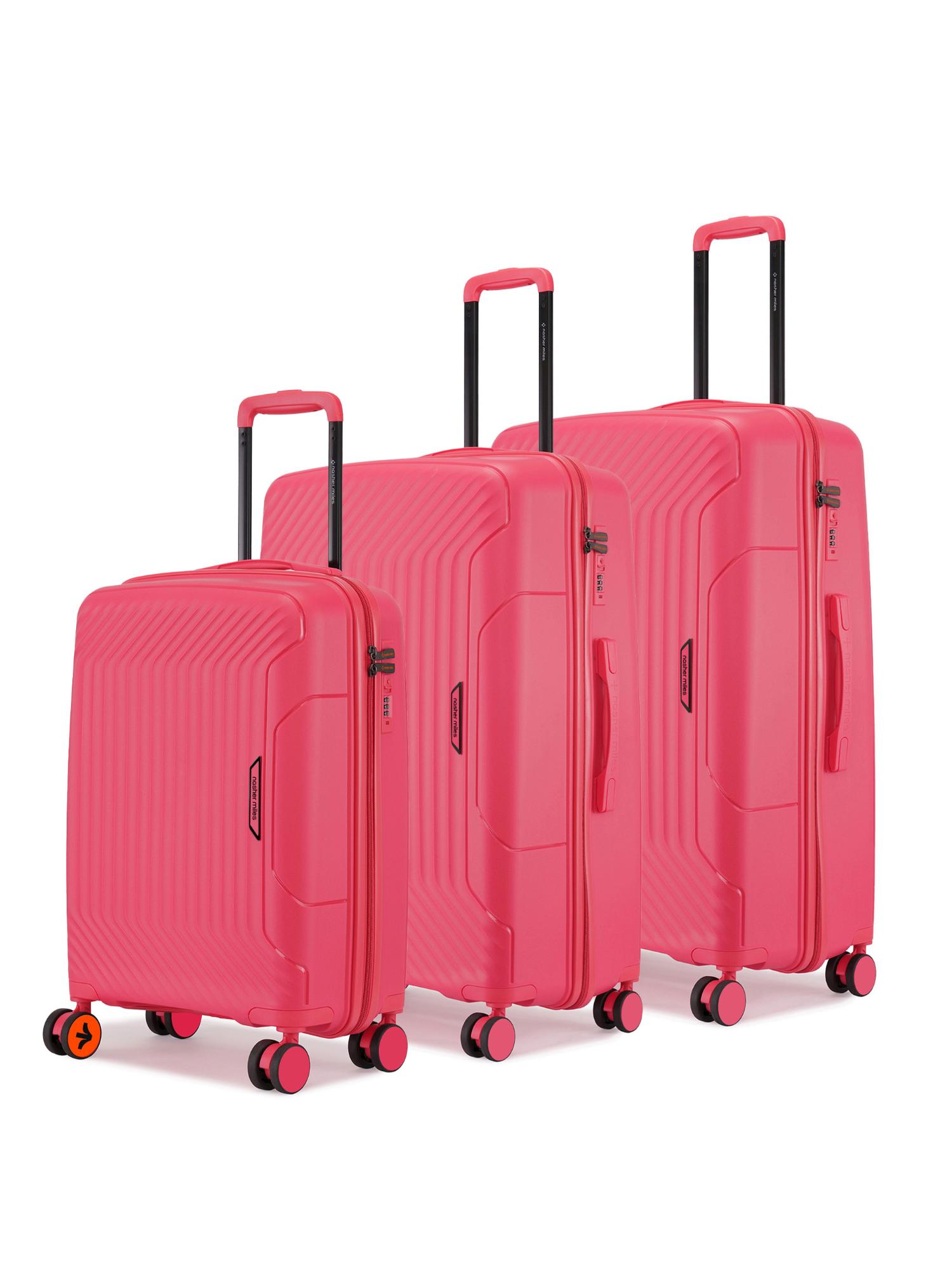 Buy Nasher Miles Unisex Pink Coorg Hard-Sided Polypropylene Black