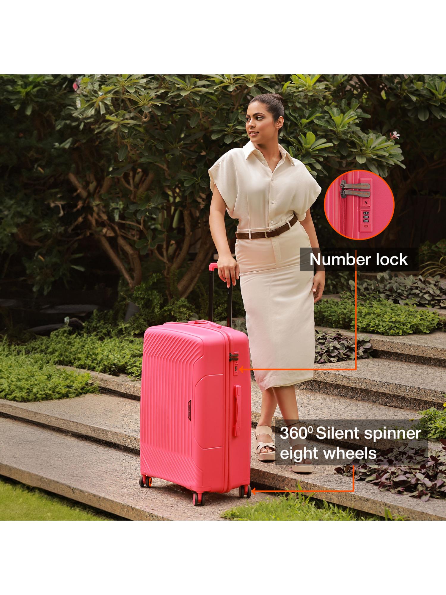 Buy Nasher Miles Unisex Pink Coorg Hard-Sided Polypropylene Black
