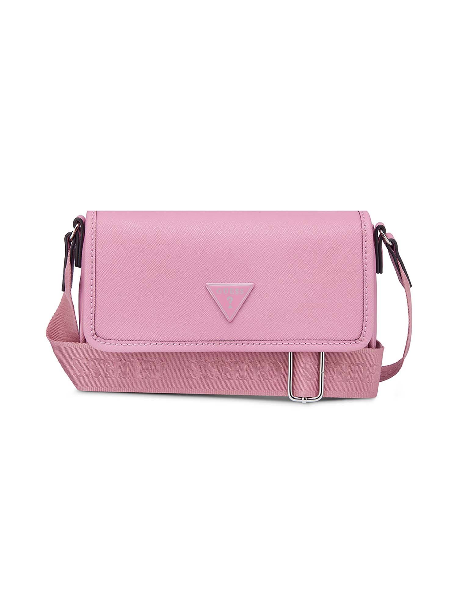 Guess Pink Pvc Solid Slingbag