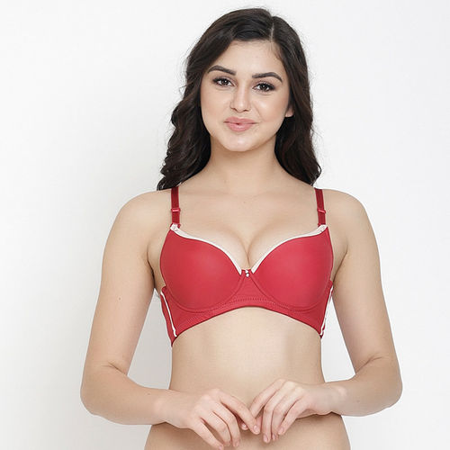 Buy Quttos Wired T-Shirt Bra - Red Online