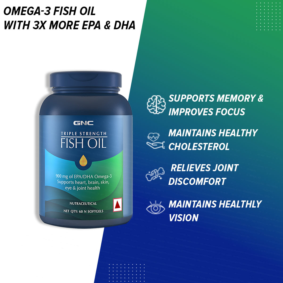 GNC Triple Strength Fish Oil 1500 mg Buy GNC Triple Strength Fish