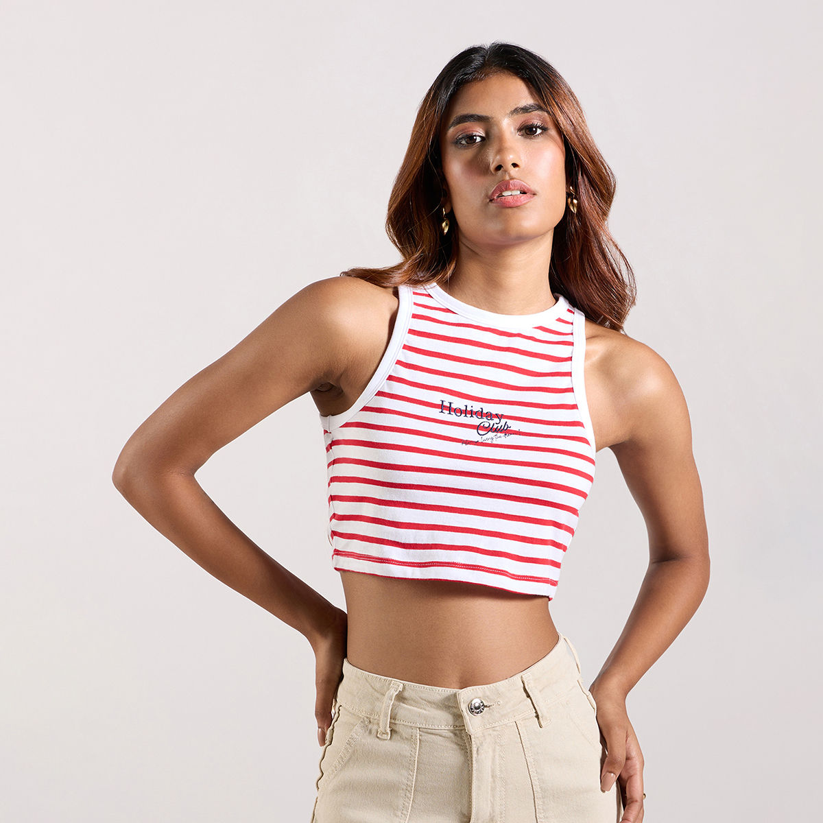 Nykaa Fashion Forever 21 Red Crop Top BRAND NEW WHITE BLACK