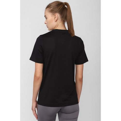 Buy Reebok Women Wor Speedwick Black Solid T-Shirt Online