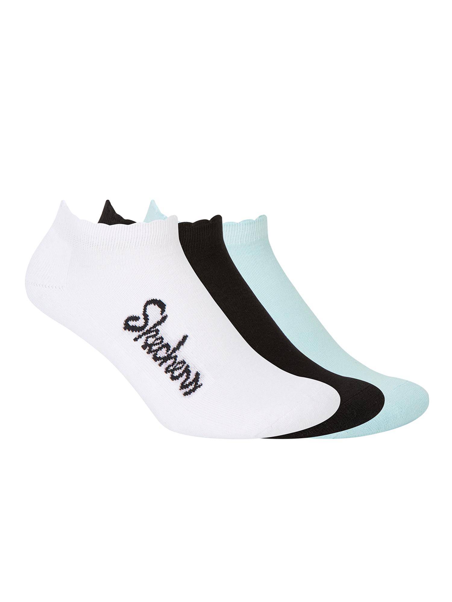 SKECHERS Women Solid Half Terry Low Cut Socks