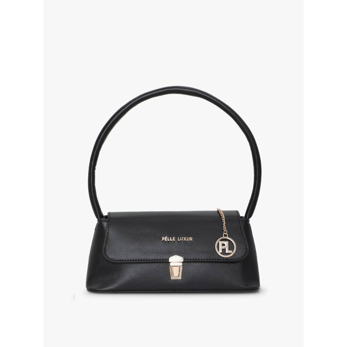 Pelle Luxur Black Shoulder Bag
