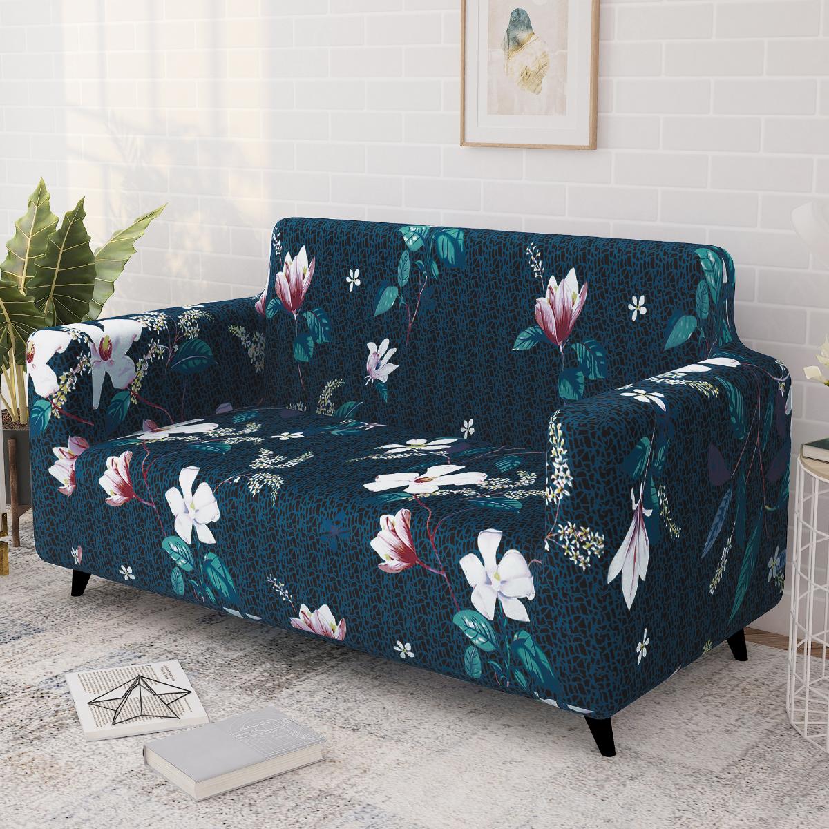 Story@Home 2 Seater Sofa Cover - Navy Blue
