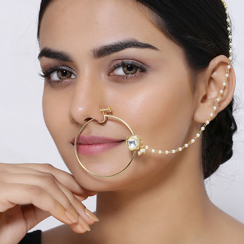 Buy SHOSHAA Bridal Kundan Nath Online