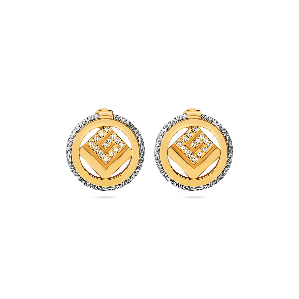 Guy Laroche Camille Stainless Steel Women Gold Earring