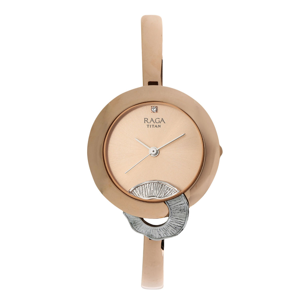 Buy Titan Raga Espana Rose Gold Metal Strap Watch Online