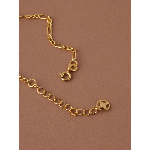 Palmonas 925 Sterling Silver Alternating Link Figaro Necklace for Womens