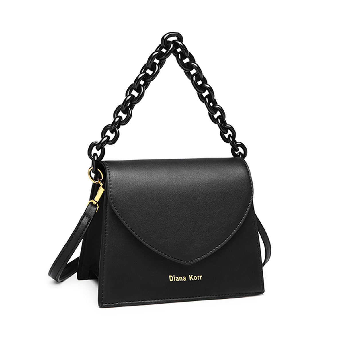Buy Diana Korr Lady Lena Diana Broad Chain Detail Sling Bag Black Online