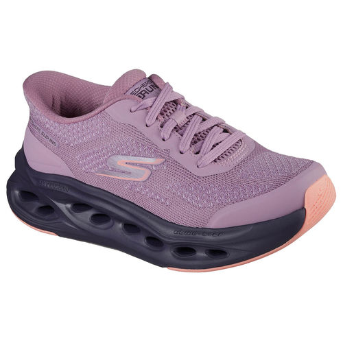 SKECHERS Women MAX CUSHIONING GLIDE-STEP H Purple Running Shoes (US 6)