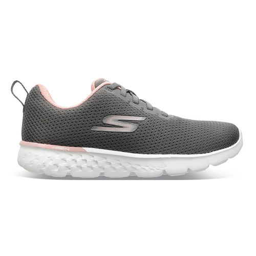 SKECHERS Womens GO RUN 400 Charcoal Pink Running Shoes (US 10)