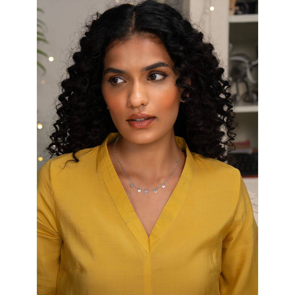 925 Silver Shaya by CaratLane Believer Necklace in