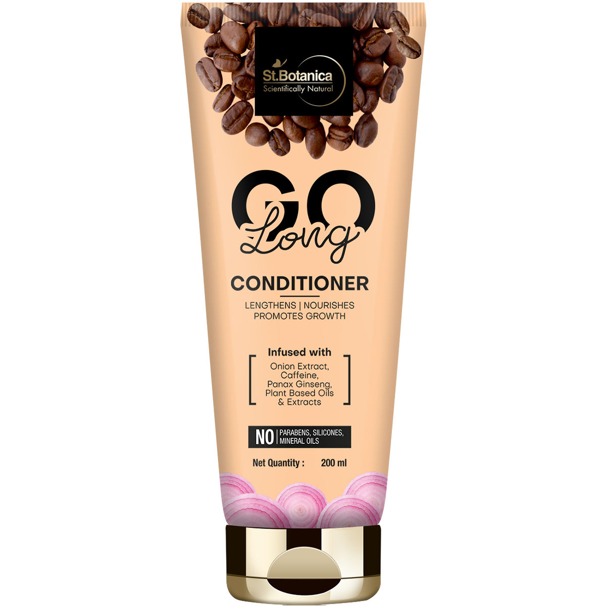 St.Botanica GO Long Onion Hair Conditioner - With Onion Oil, Caffeine, Paraben, Silicones