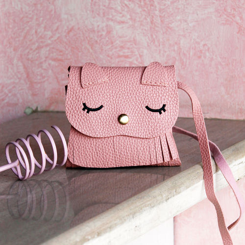 Pink Fringe Purse