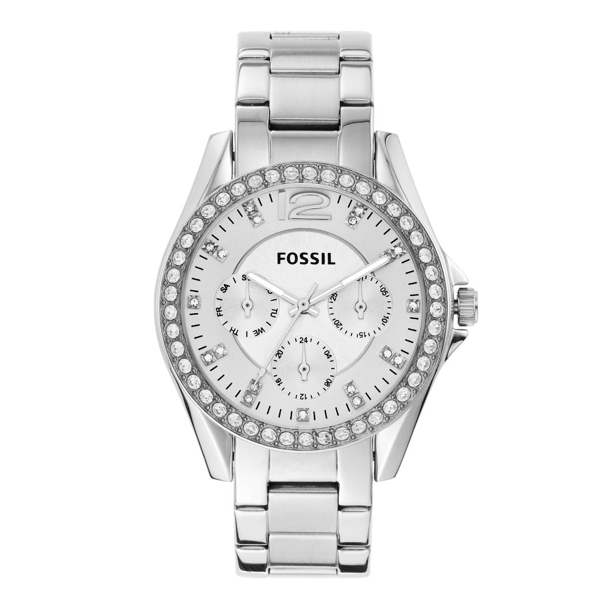 Fossil Riley Silver Watch ES3202 For Women Reviews Online | Nykaa