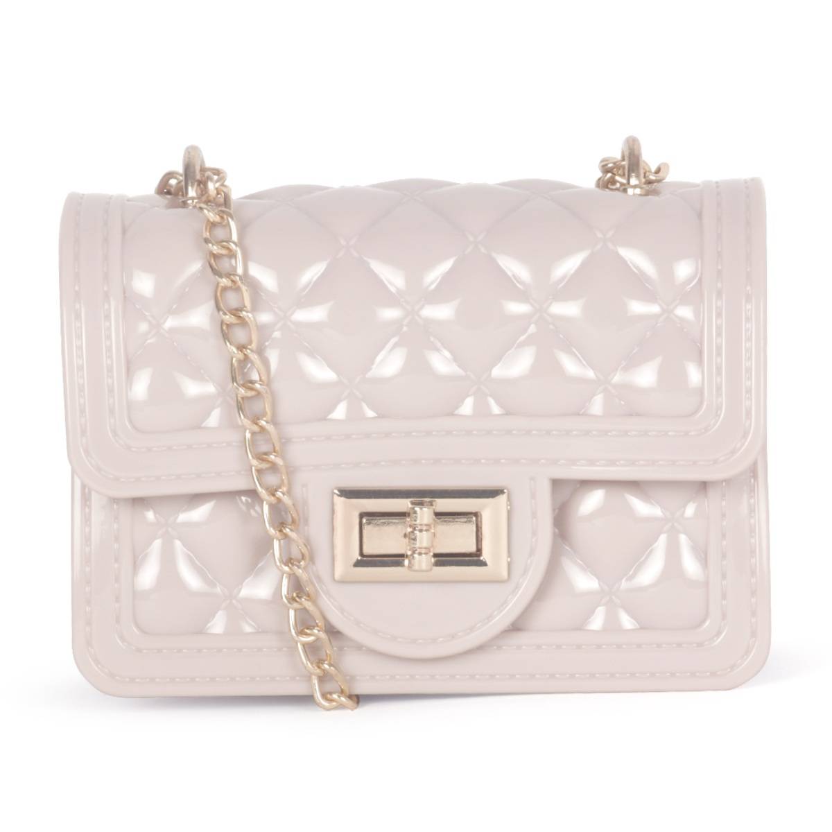London Rag Beige Quilted Sling Bag