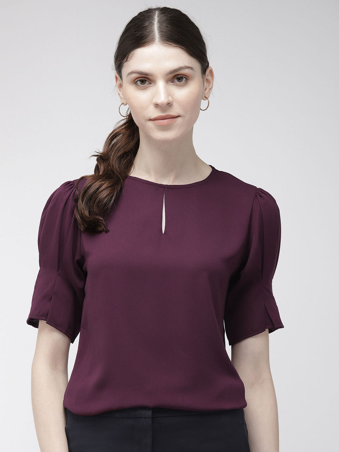 purple gown nykaa fashion