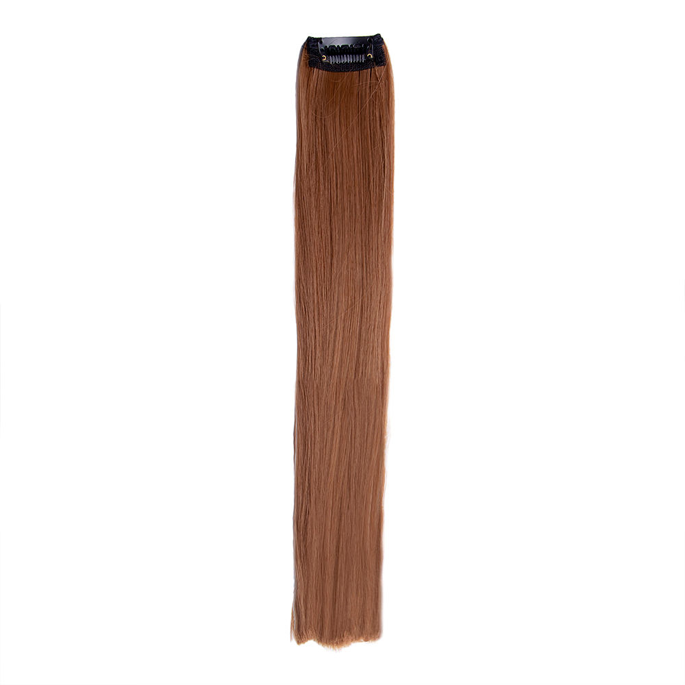 Streak Street Traditional Brown Straight Clip-On Strands