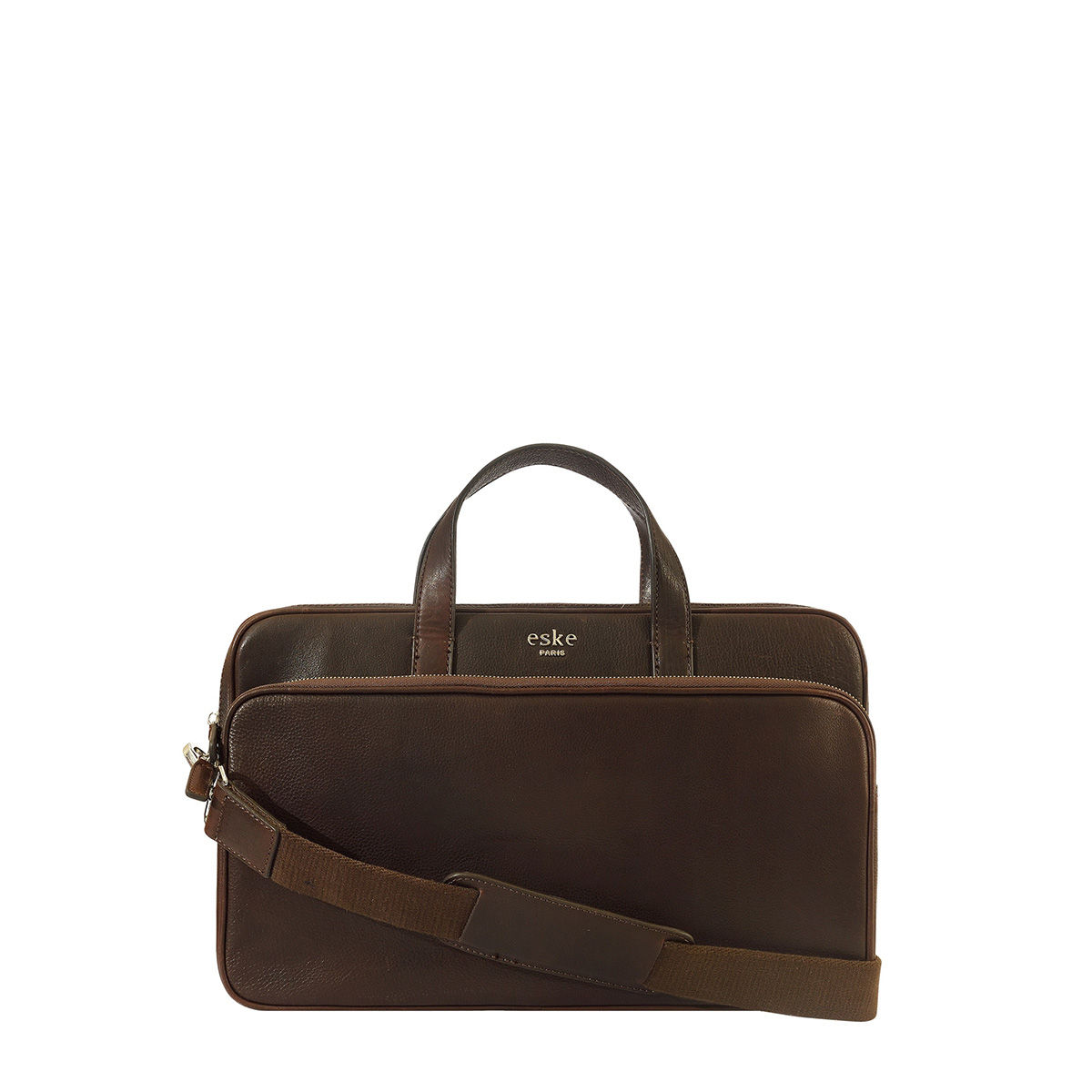 Buy Eske Brown William Genuine Leather 15 Inch Laptop Bag Online